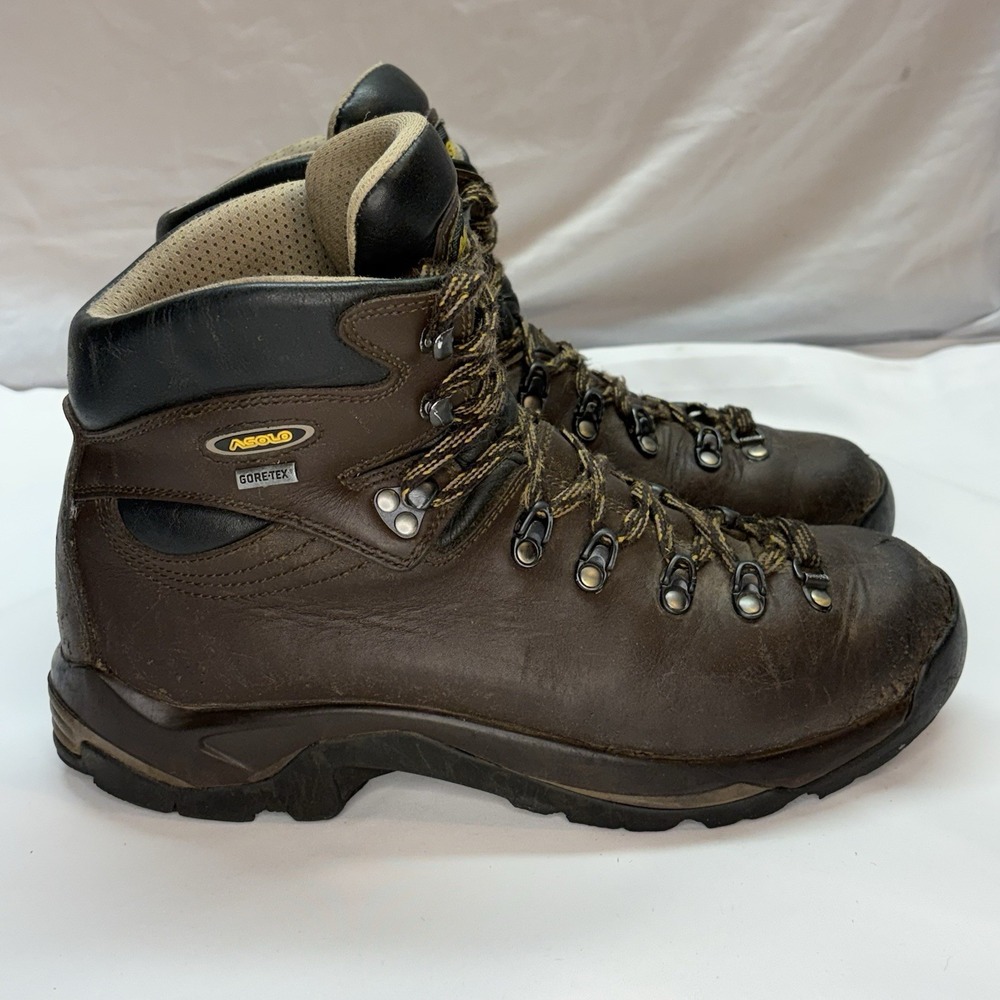 ASOLO TPS 520 GV Evo Men's US 8 EU 41 Gore-Tex Brown Leather Hiking Boots - Picture 2 of 16